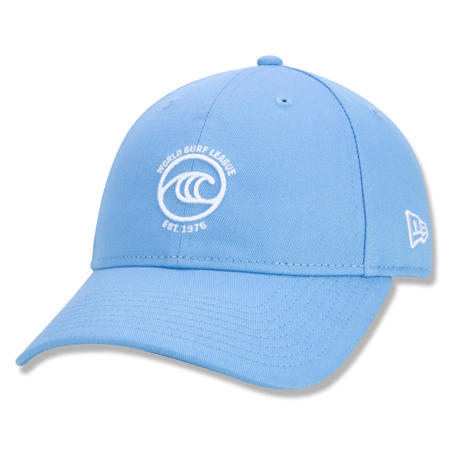 Cappellino esclusivo New Era - Edizione ufficiale WSL Surf 9TWENTY Strapback Blu a tesa curva